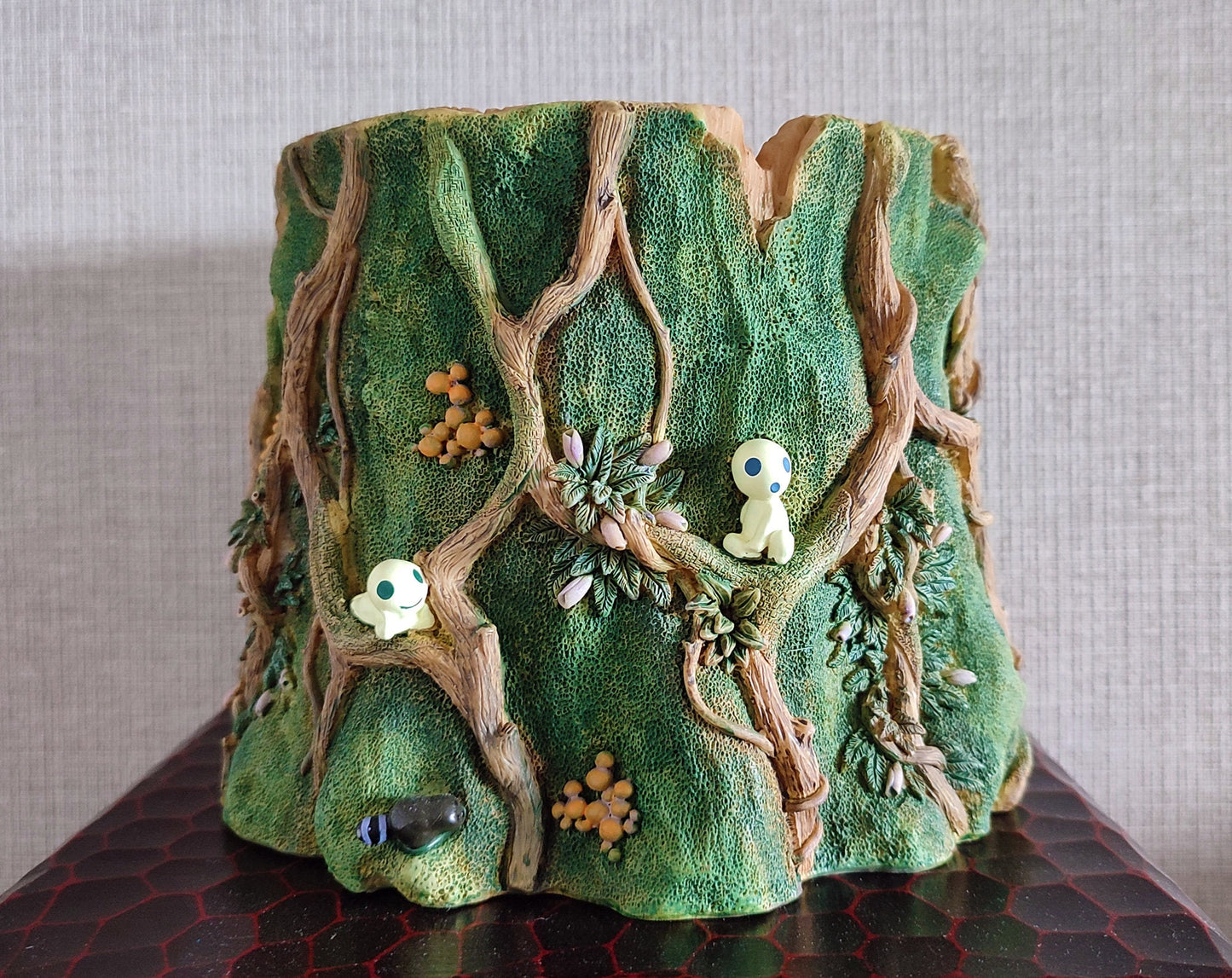 Vintage* Original Ghibli Kodama Planter/Diorama • Princess Mononoke Pot/Figure/Figurine/Holder/Replica/Home Decor • Studio Ghibli Gift