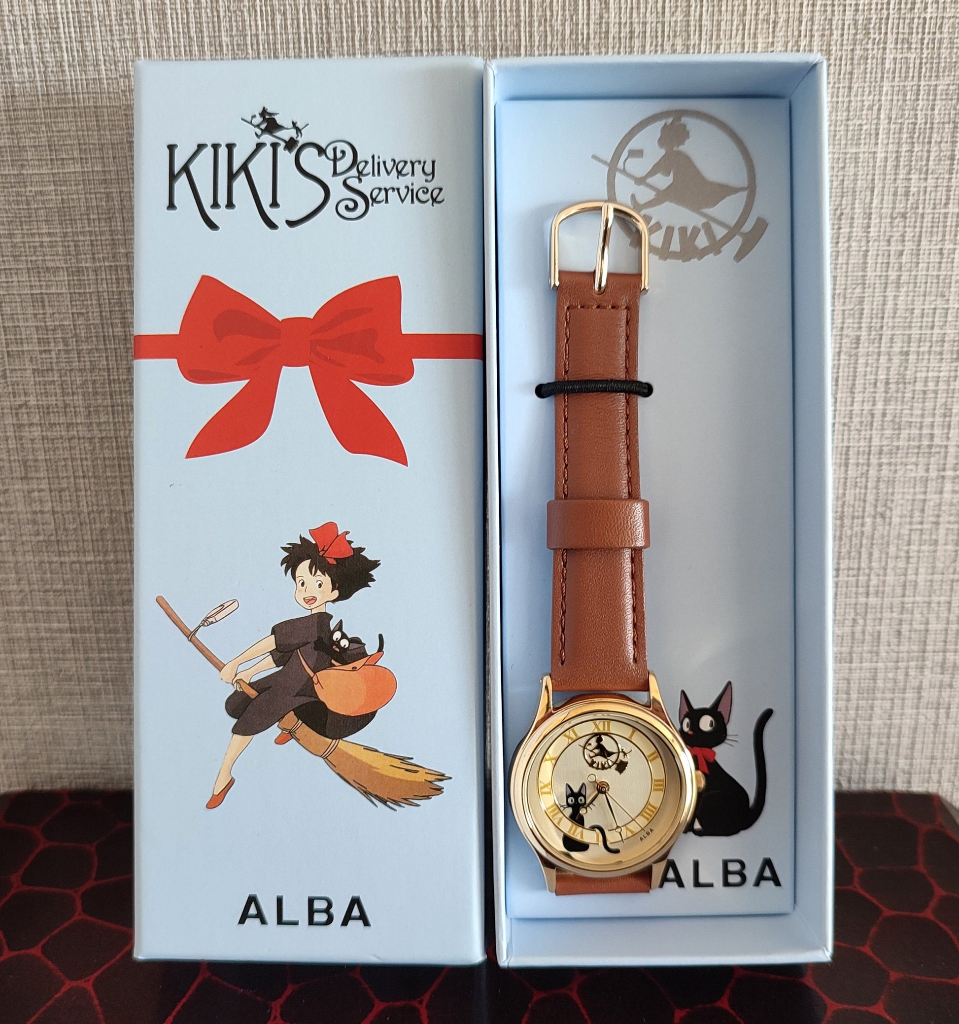 Original Ghibli Jiji Wrist Watch • Kikis Delivery Service Watch/Clock • Japanese Anime Watches for Girl/Women • Studio Ghibli Gift