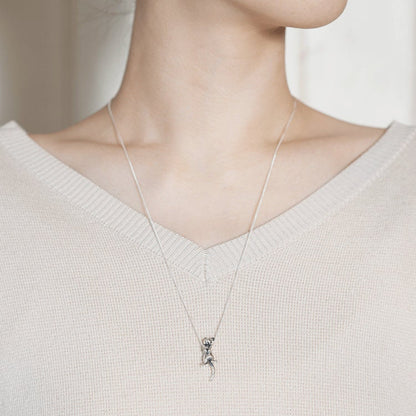 Exclusive* Original Ghibli Silver Necklace • Kikis Delivery Service Pendant with Chain • Japanese Anime Jewelry • Jiji Studio Ghibli Gift