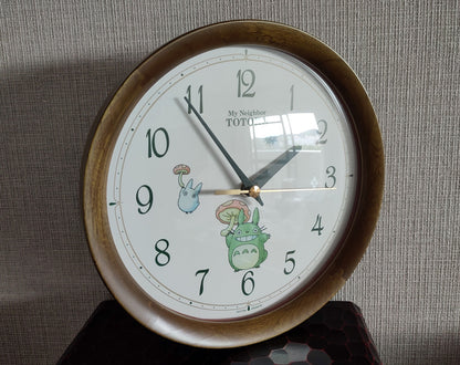 Original Ghibli Wooden Wall Clock • My Neighbor Totoro Wall Hanging / Home Decor Art / Interior Design • Studio Ghibli Gift