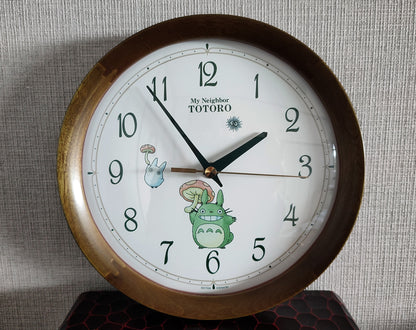 Original Ghibli Wooden Wall Clock • My Neighbor Totoro Wall Hanging / Home Decor Art / Interior Design • Studio Ghibli Gift