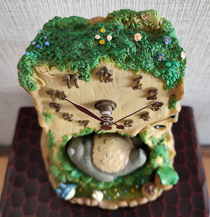 Vintage* Original Ghibli Heavy Table Clock • My Neighbor Totoro Figure/Figurine/Statue/Home Decor/Interior Diorama • Studio Ghibli Gift