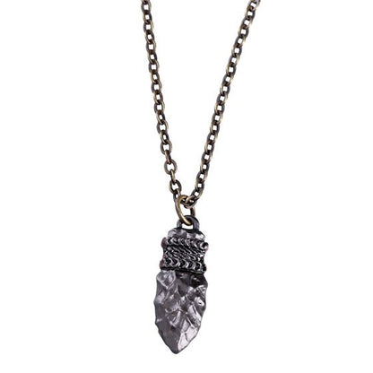 Original Ghibli Princess Mononoke Necklace • San's Crystal Dagger Pendant with Chain • Anime Japanese Jewelry • Studio Ghibli Gift