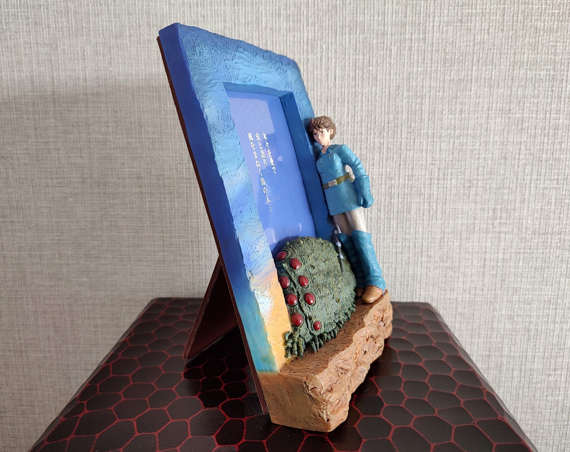 Vintage* Original Ghibli Nausicaa Photo Frame/Interior Diorama • Nausicaä of the Valley of the Wind Figure/Figurine/Replica/Home Decor Gift