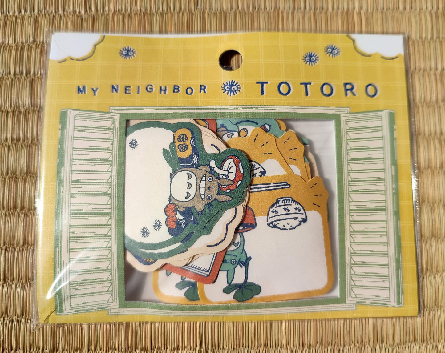 Vintage* Original Ghibli Totoro Stationery Set • My Neighbor Totoro Memo Pad/Message Card/Stickers Set • Anime Studio Ghibli Gift