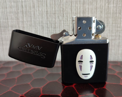 Original Ghibli No Face ZIPPO Lighter • Kaonashi Figurine/Replica/Home Decor • Spirited Away Anime Studio Ghibli