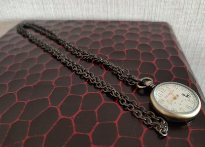Vintage* Original Ghibli Jiji Watch Necklace • Kikis Delivery Service Pendant/Clock • Japanese Anime Pocket Watches • Studio Ghibli Gift