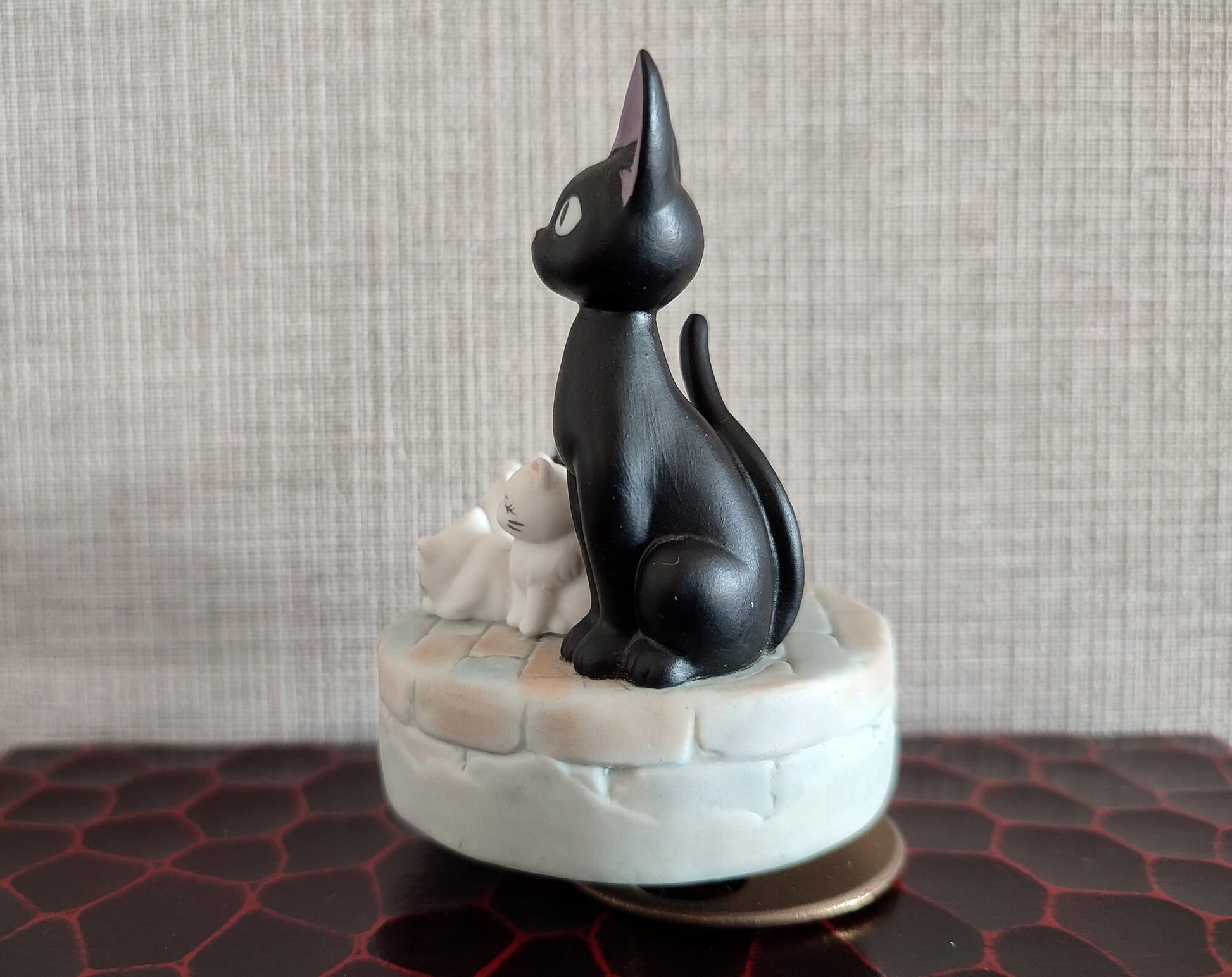 Vintage* Original Ghibli Jiji Figure/Music Box • Kikis Delivery Service Figurine/Replica/Home Decor/Interior Diorama • Studio Ghibli Gift