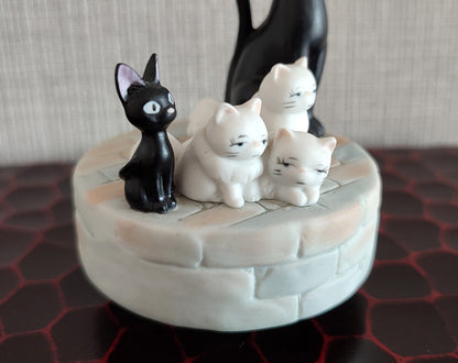 Vintage* Original Ghibli Jiji Figure/Music Box • Kikis Delivery Service Figurine/Replica/Home Decor/Interior Diorama • Studio Ghibli Gift