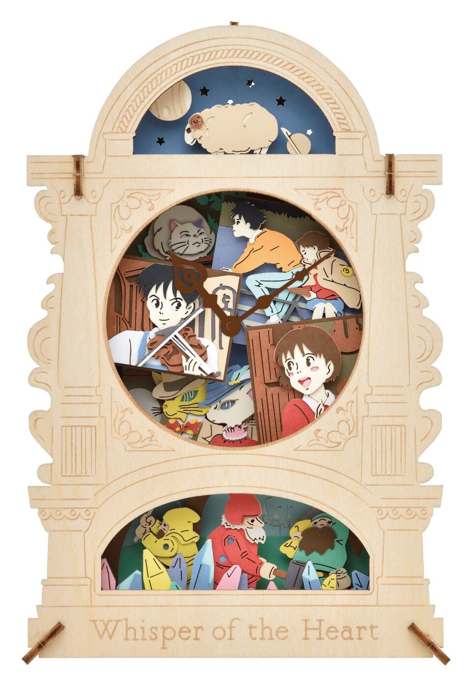 Original Ghibli Wooden Paper Theater/Puzzle • Whisper of the Heart Paper Craft/Interior Diorama/Home Decor • Anime Scene Studio Ghibli Gift