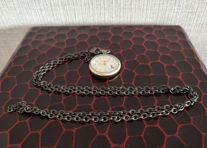 Vintage* Original Ghibli Jiji Watch Necklace • Kikis Delivery Service Pendant/Clock • Japanese Anime Pocket Watches • Studio Ghibli Gift