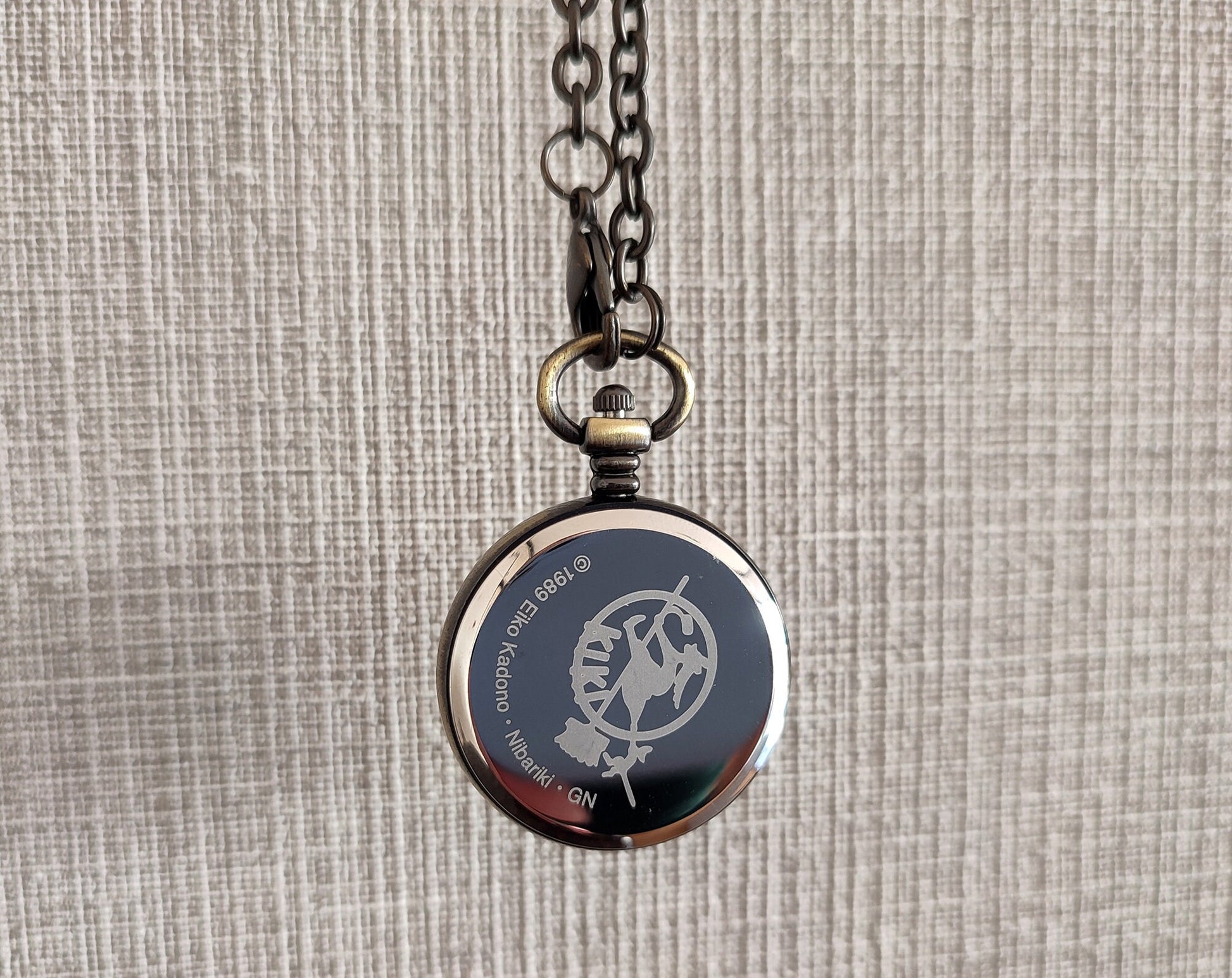 Vintage* Original Ghibli Jiji Watch Necklace • Kikis Delivery Service Pendant/Clock • Japanese Anime Pocket Watches • Studio Ghibli Gift