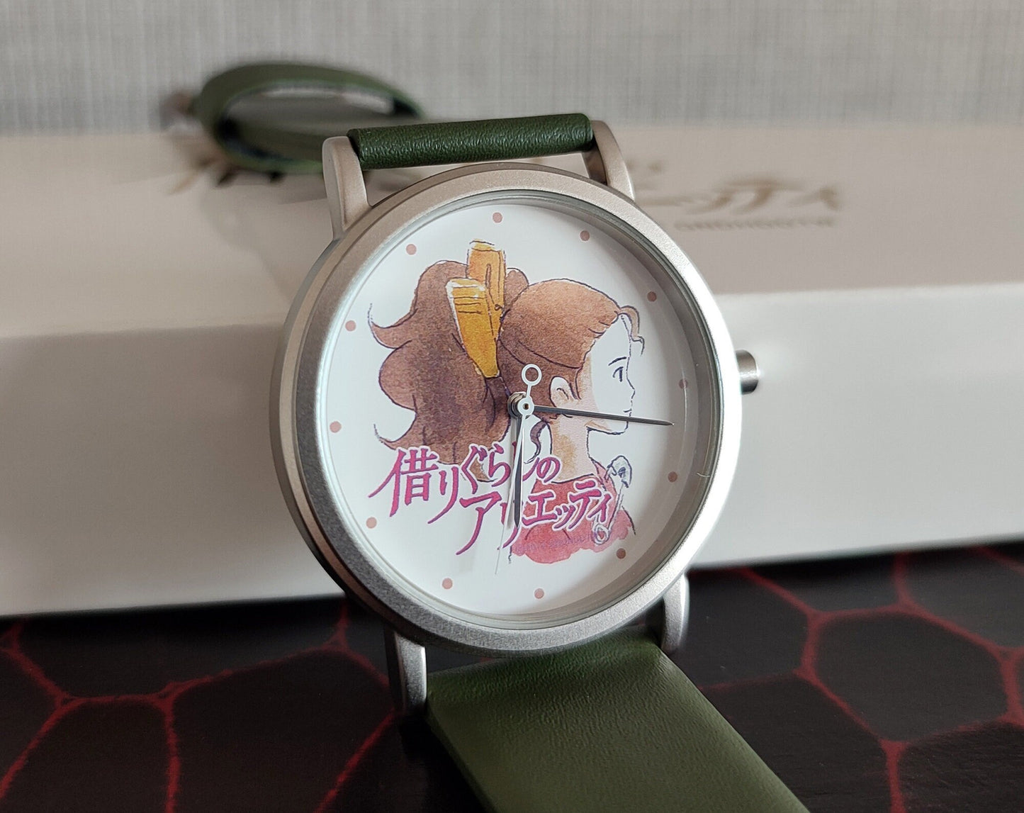 Vintage* Original Ghibli Arrietty Wrist Watch • Arrietty the Borrower Watch/Clock • Rare Japanese Anime Watches • Studio Ghibli Gift