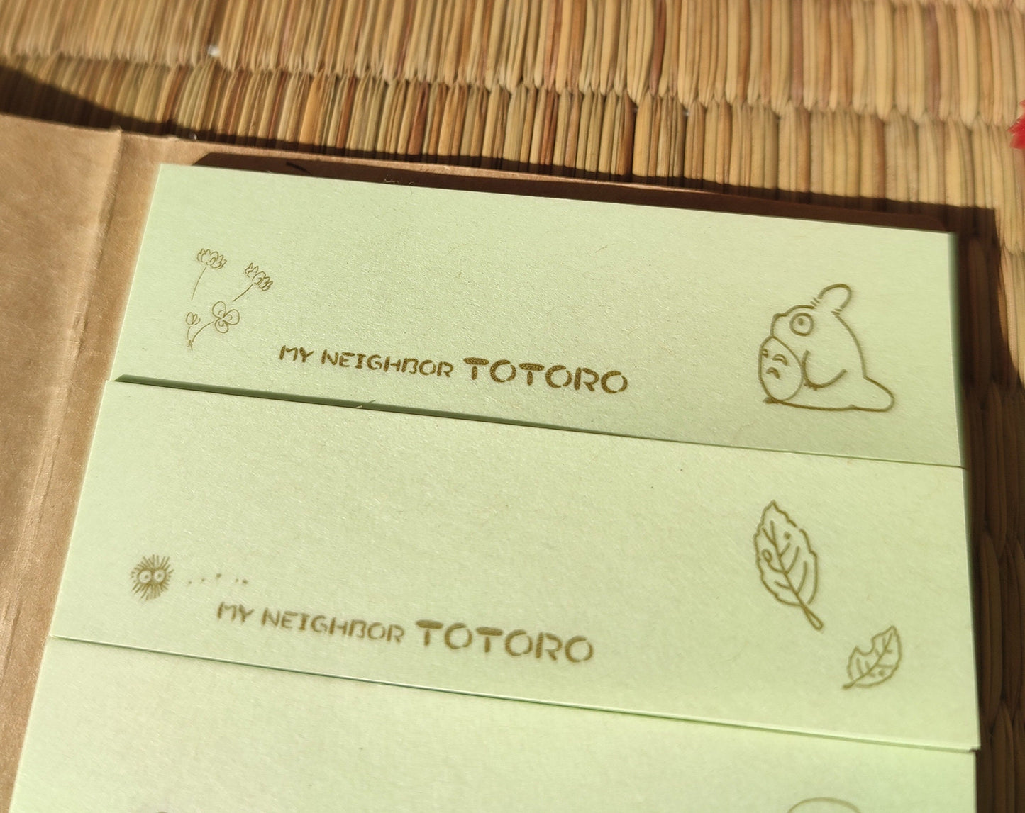 Vintage* Original Ghibli Totoro Sticky Notes Set (Cork Tree Cover) • My Neighbor Totoro Memo Pad/Notepad/Message • Studio Ghibli Gift