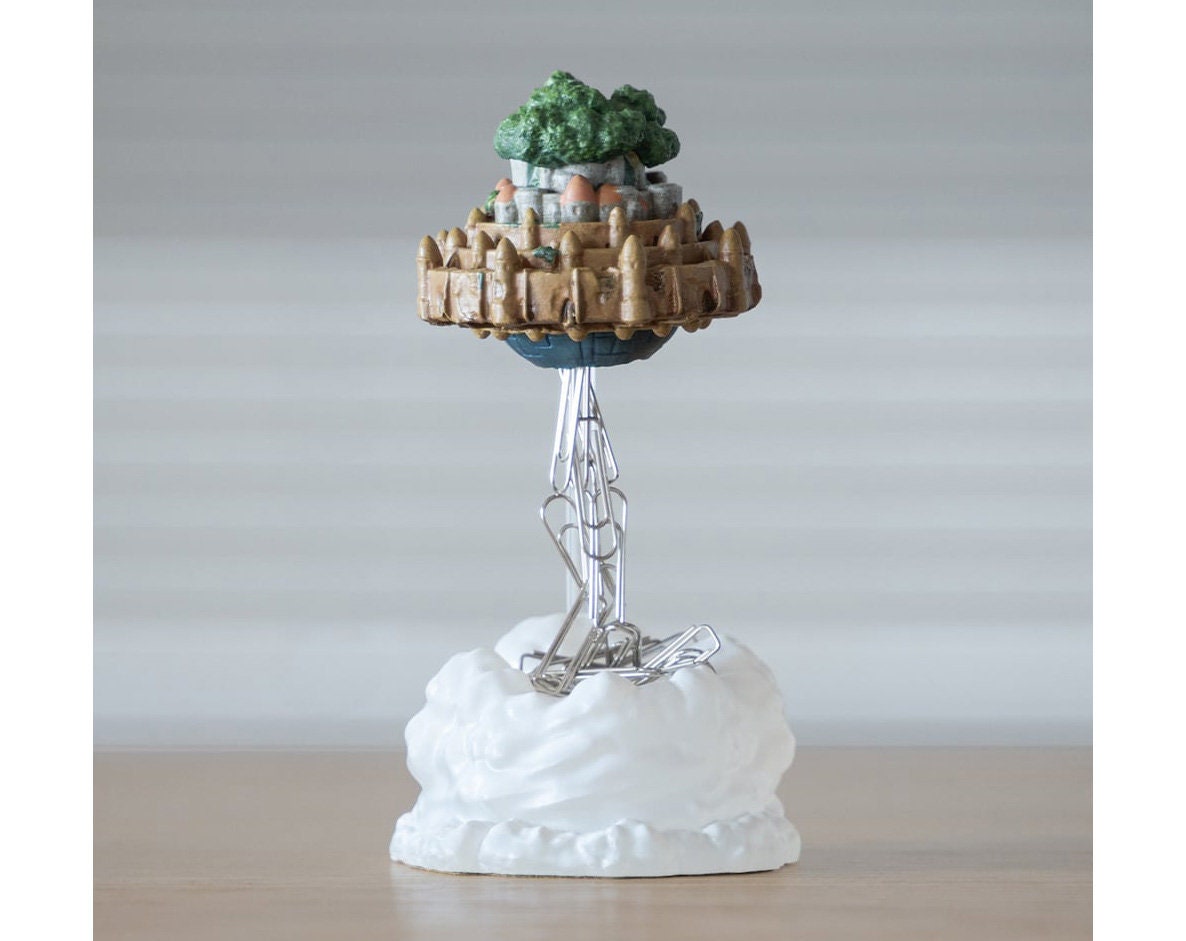 Original Ghibli Laputa Figure/Clip Holder • Castle in the Sky Figurine/Statue/Replica/Home Decor/Interior Diorama • Studio Ghibli Gift