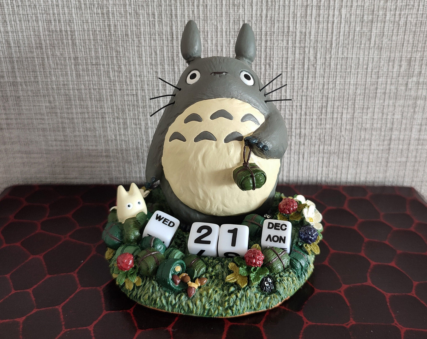 Vintage* Original Ghibli Perpetual Dice Calendar • My Neighbor Totoro Figure/Figurine/Statue/Replica/Home Decor/Interior Diorama Gift