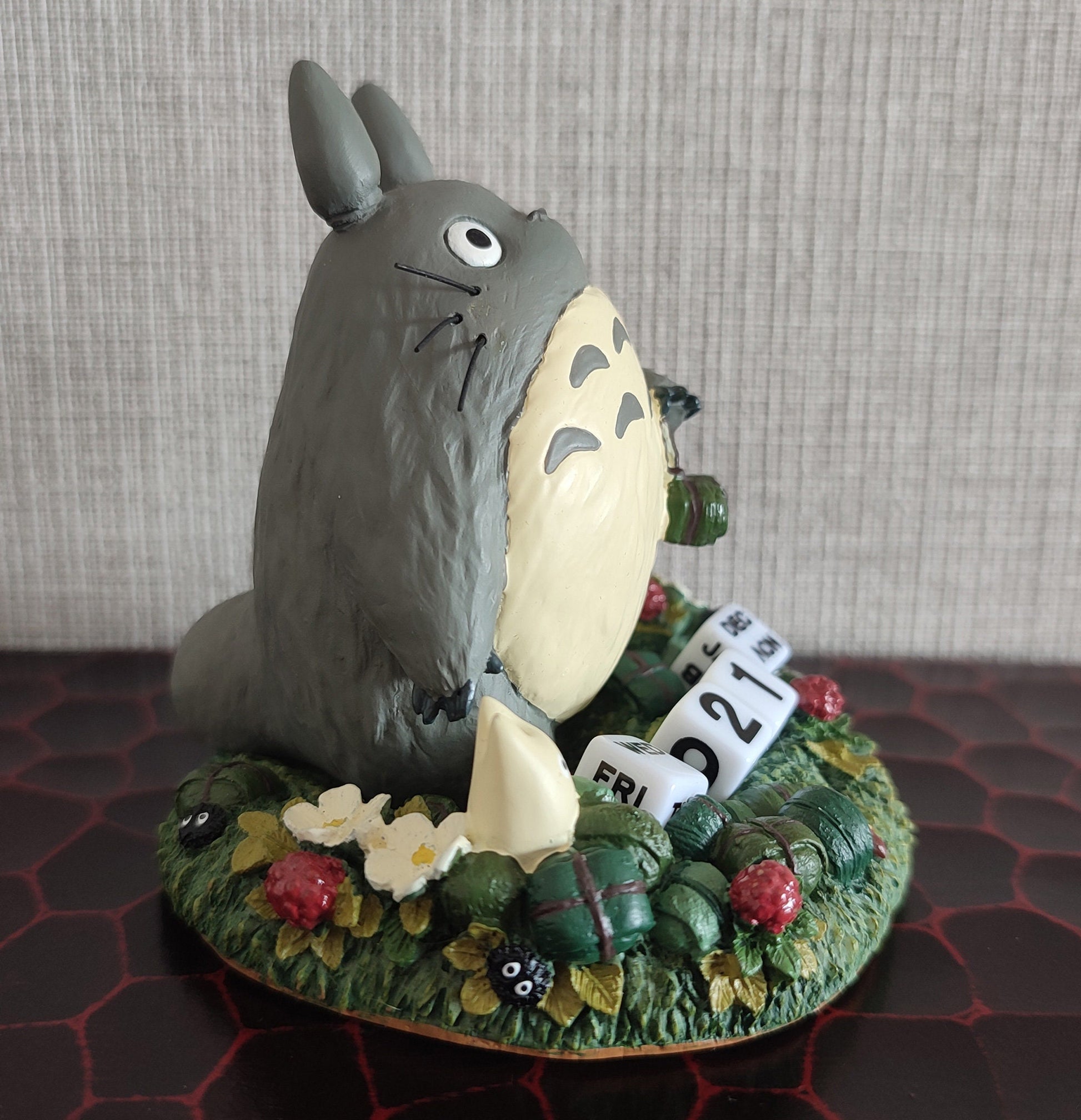 Vintage* Original Ghibli Perpetual Dice Calendar • My Neighbor Totoro Figure/Figurine/Statue/Replica/Home Decor/Interior Diorama Gift