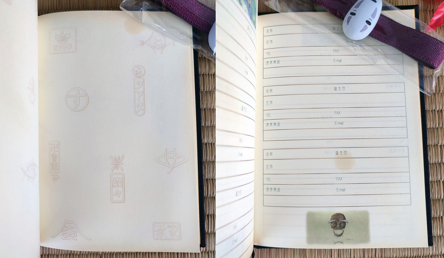 Vintage* Original Ghibli Spirited Away Planner/Band • Spirited Away Notebook/Sketchpad/Notepad • Japanese Stationery • Studio Ghibli Gift