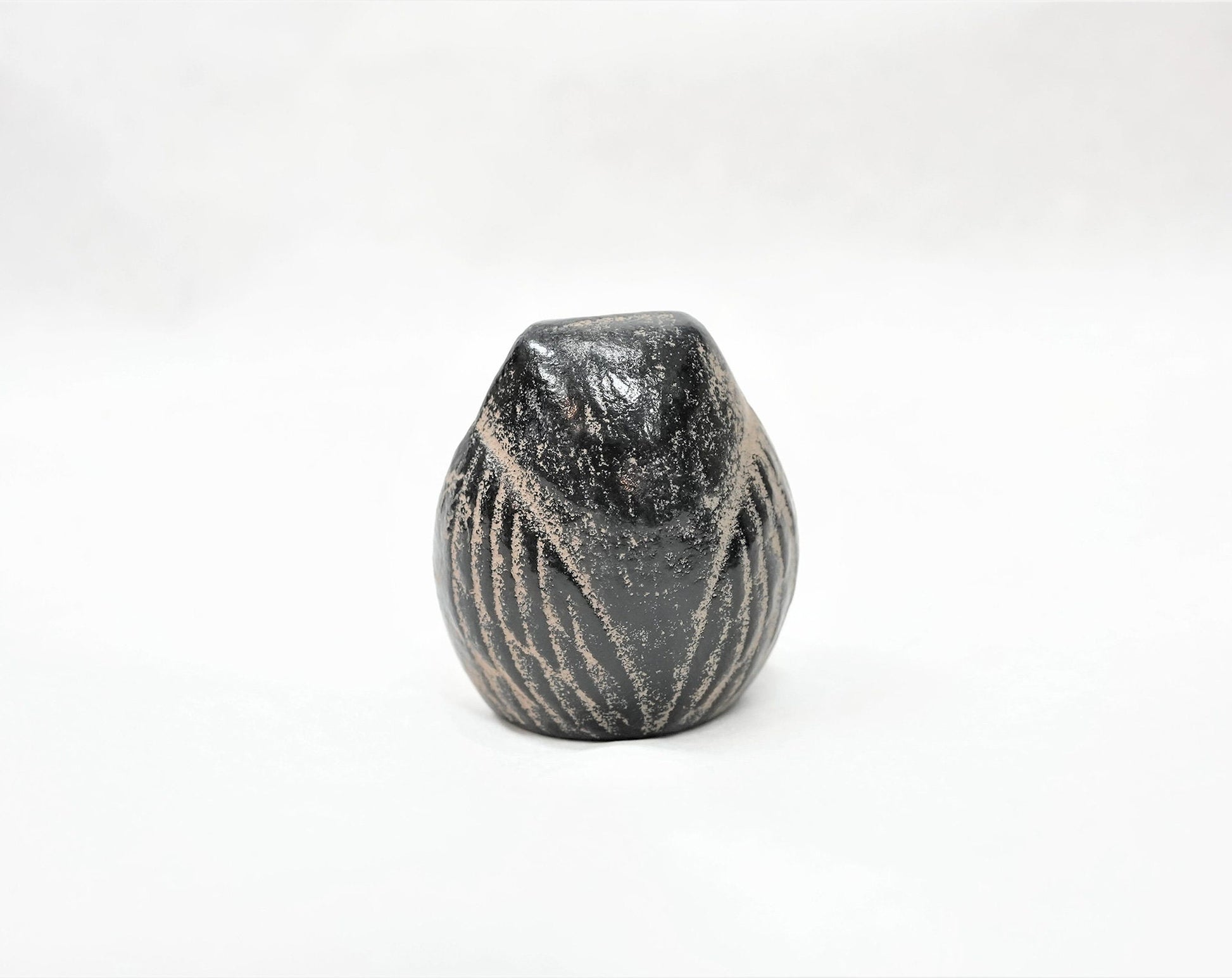 Authentic Japanese Cast Iron Paperweight • Owl Interior Decoration • Office Desk Figure • Asian Home Decor • Japanese Ironware Gift