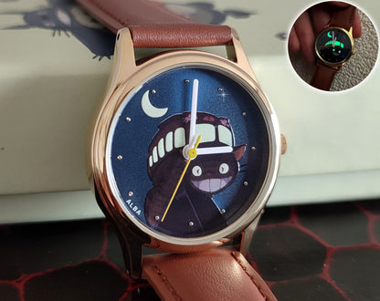 Original Ghibli Catbus Wrist Watch • My Neighbor Totoro Japanese Clock • Anime Watches for Men/Women • Water Resistant • Studio Ghibli Gift