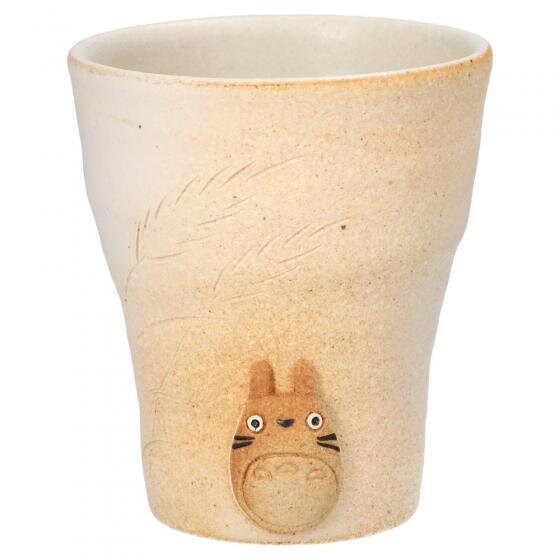 Original Ghibli Totoro Clay Cup Shigaraki ware • My Neighbor Totoro Japanese Pottery/Tableware • Anime Studio Ghibli Gift