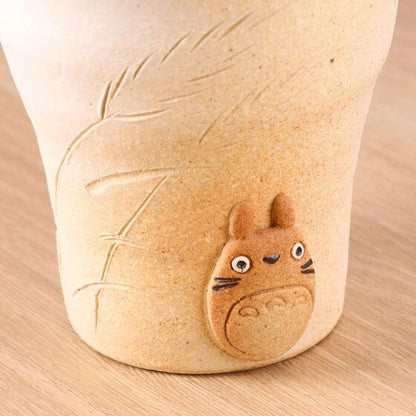 Original Ghibli Totoro Clay Cup Shigaraki ware • My Neighbor Totoro Japanese Pottery/Tableware • Anime Studio Ghibli Gift