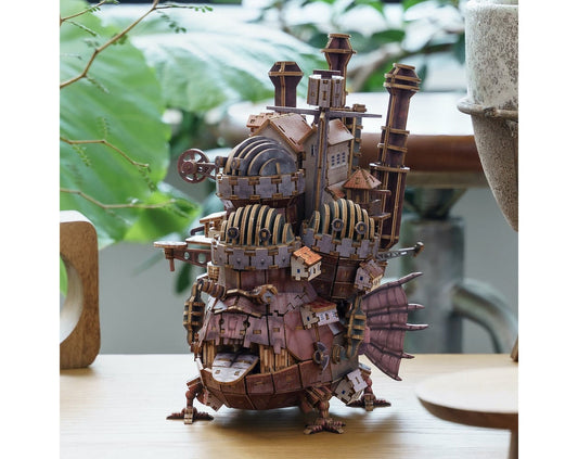 Original Ghibli Wooden 3D Puzzle/Figure • Howls Moving Castle Figurine/Statue/Home Decor/Interior Diorama • Anime Craft • Studio Ghibli Gift