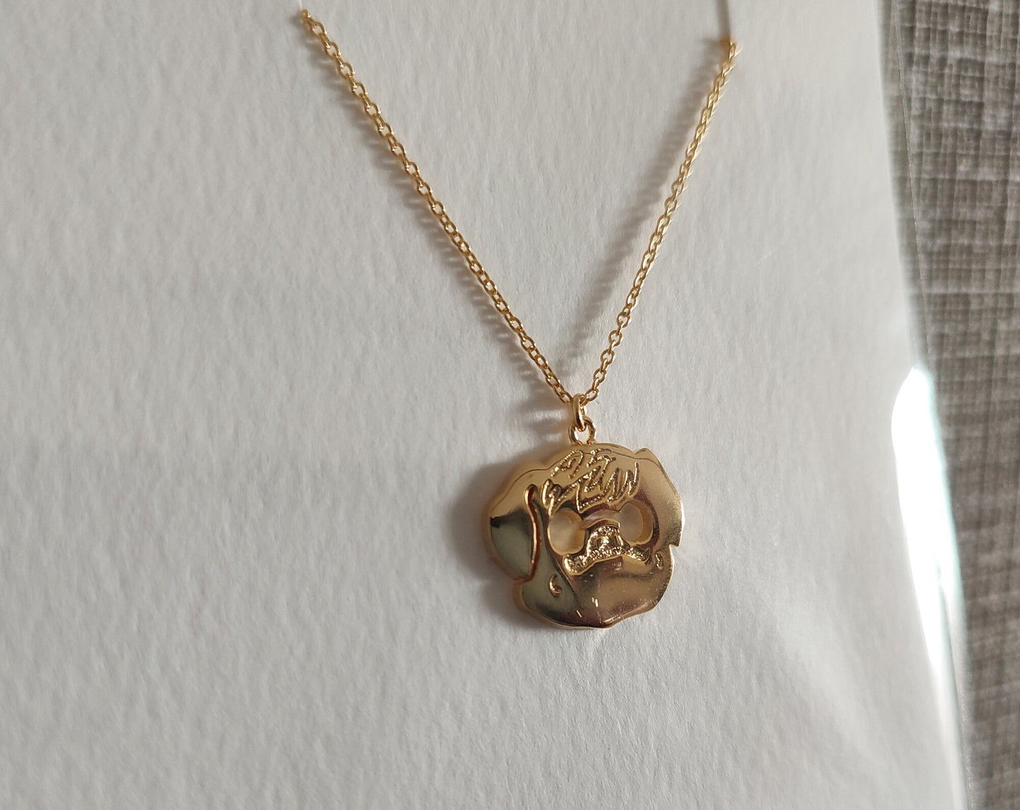 Original Ghibli Porco Rosso Brass Necklace • Crimson Pig Jewelry/Pendant/Chain • Studio Ghibli Gift