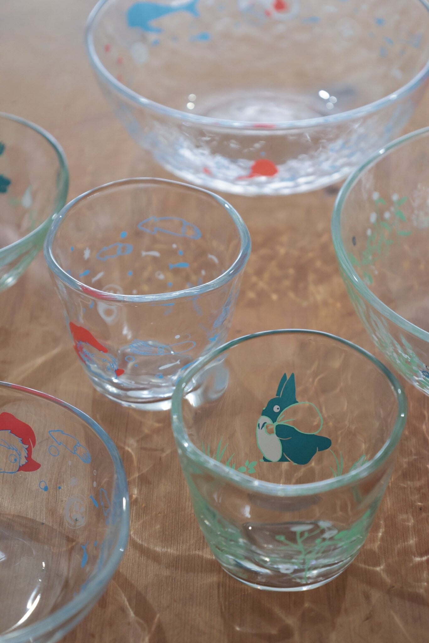 Original Ghibli Totoro, Ponyo Glass/Cup • My Neighbor Totoro, Ponyo on the Cliff Japanese Tableware/Glassware • Anime Studio Ghibli Gift