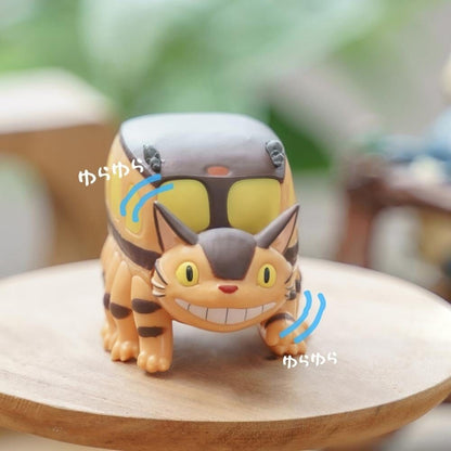 Original Ghibli Catbus Swaying Figure • My Neighbor Totoro Figurine/Toy/Miniature/Home Design/Car Decor • Anime Studio Ghibli Gift