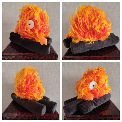 Original Ghibli Calcifer Plush Toy/Home Decor • Howls Moving Castle Stuffed Animal/Figure/Figurine/Replica • Anime Studio Ghibli Gift