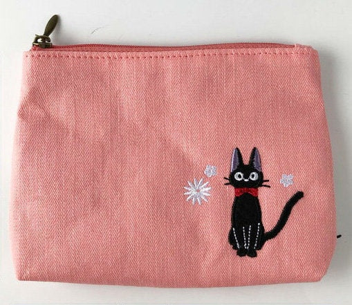 Original Ghibli Kiki Pouch/Clutch • Kikis Delivery Service Case/Cosmetic Bag/Wallet/Makeup Bag • Jiji Gigi Anime • Studio Ghibli Gift