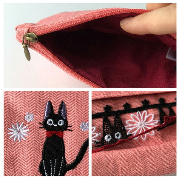 Original Ghibli Kiki Pouch/Clutch • Kikis Delivery Service Case/Cosmetic Bag/Wallet/Makeup Bag • Jiji Gigi Anime • Studio Ghibli Gift