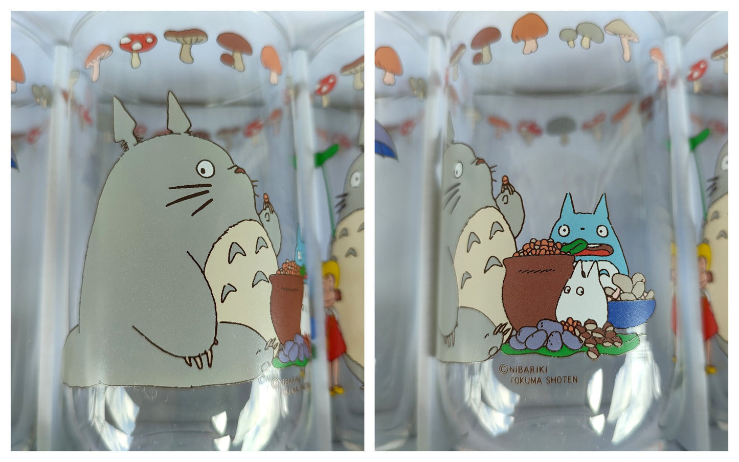 Vintage* Original Ghibli Totoro Glass/Cup Set of 5 • My Neighbor Totoro Japanese Tableware/Glassware • Anime Studio Ghibli Gift