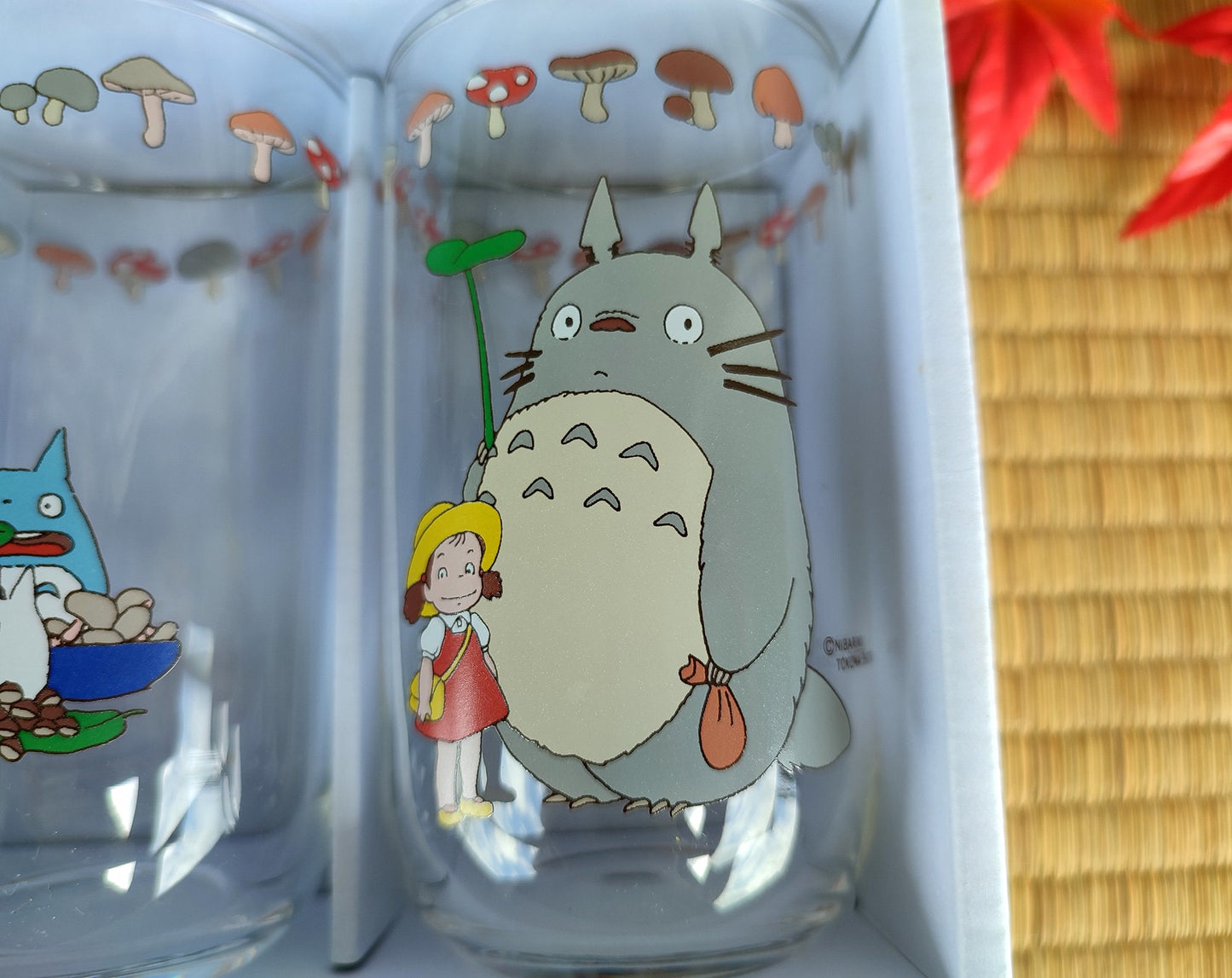 Vintage* Original Ghibli Totoro Glass/Cup Set of 5 • My Neighbor Totoro Japanese Tableware/Glassware • Anime Studio Ghibli Gift