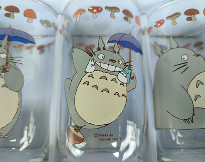 Vintage* Original Ghibli Totoro Glass/Cup Set of 5 • My Neighbor Totoro Japanese Tableware/Glassware • Anime Studio Ghibli Gift