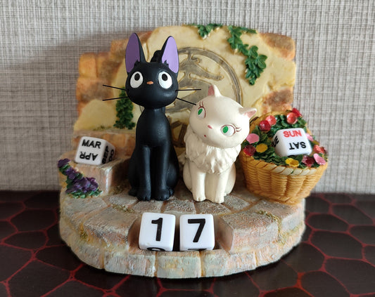 Vintage* Original Ghibli Perpetual Dice Calendar • Kikis Delivery Service Figure/Figurine/Statue/Replica/Decor/Interior Diorama • Jiji Gift