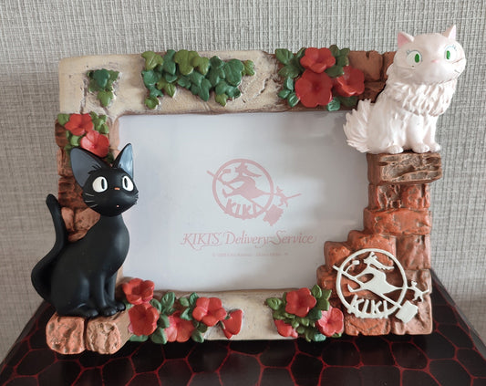 Vintage* Original Ghibli Jiji Photo Frame/Interior Diorama • Kikis Delivery Service Figure/Figurine/Home Decor • Anime Studio Ghibli Gift