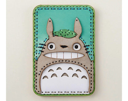 Original Ghibli Totoro Handmade Genuine Leather Card Case • My Neighbor Totoro Pass Case • Anime Studio Ghibli Gift