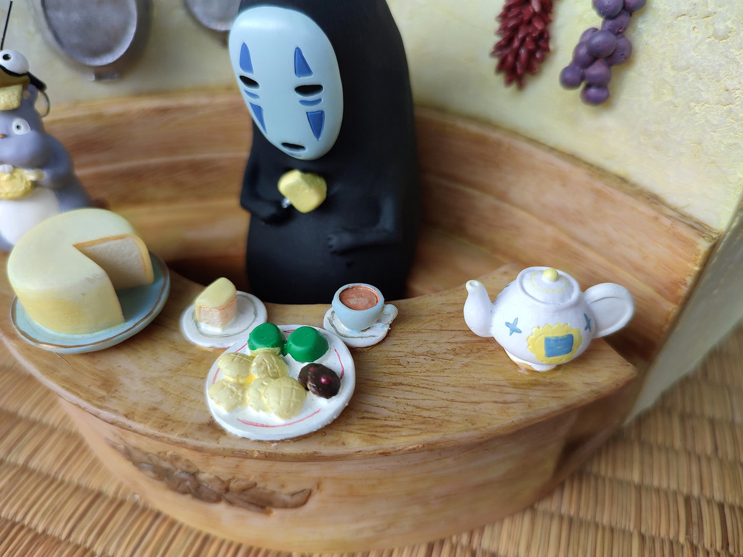 Vintage* Original Ghibli No Face Planter/Diorama • Spirited Away Pot/Figure/Figurine/Holder/Replica/Home Decor • Bo Mouse Studio Ghibli Gift