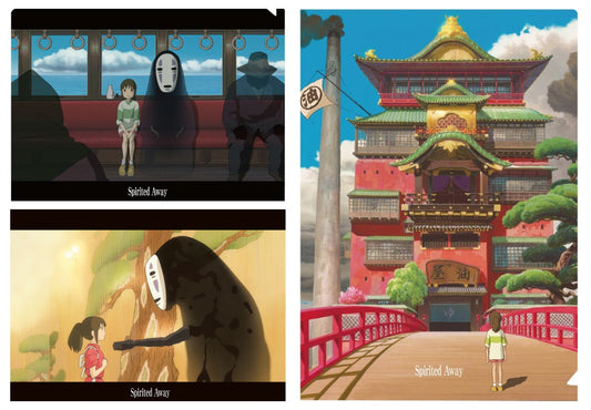 Original Ghibli No Face Wall Art Picture/Folder • Spirited Away Anime Clear File • Kaonashi Studio Ghibli Gift