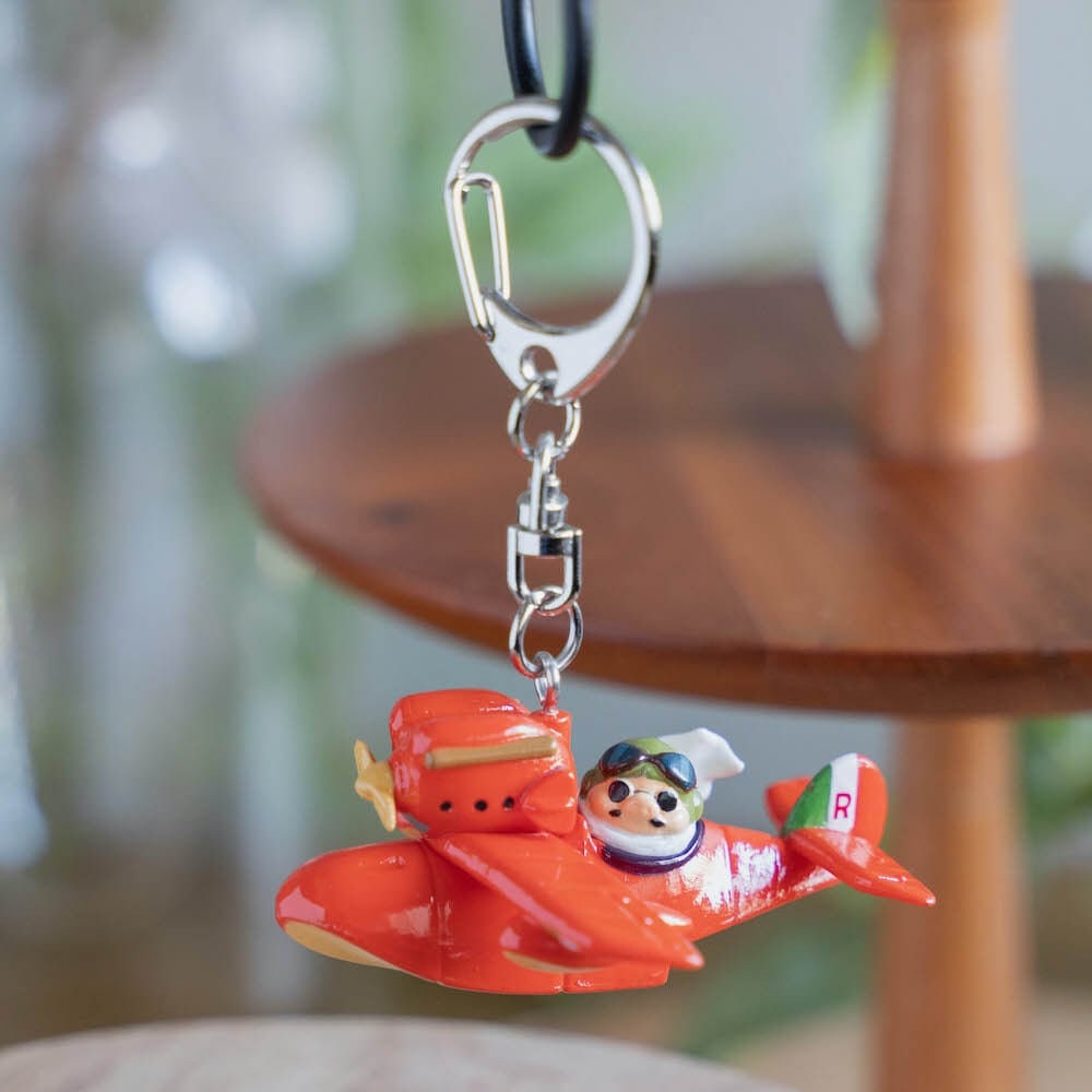 Original Ghibli Porco Rosso Keychain/Charm • Crimson Pig Bag Decor/Pendant/Strap • Anime Studio Ghibli Gift