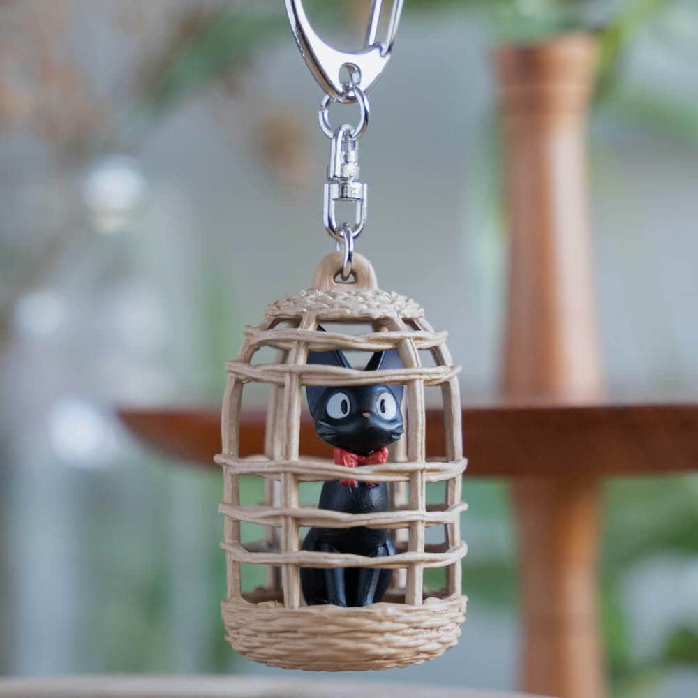 Original Ghibli Jiji Keychain/Charm • Kikis Delivery Service Bag Decor/Pendant/Strap • Anime Studio Ghibli Gift