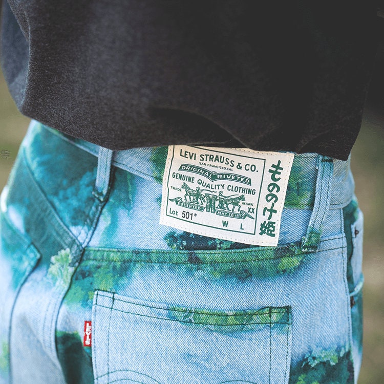 Official Ghibli Mononoke Denim Shorts • Princess Mononoke Clothes