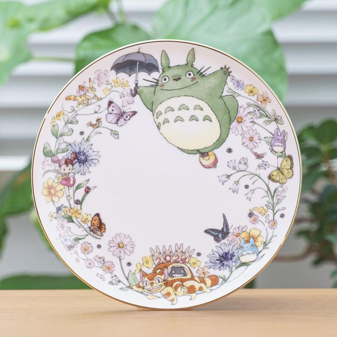 Original Ghibli Totoro Plate 2024 Noritake • My Neighbor Totoro Dinner Plate • Japanese Tableware/Dinnerware • Studio Ghibli Gift