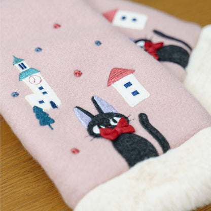 Original Ghibli Kiki Mittens • Kikis Delivery Service Gloves/Muff/Winter Clothes with Jiji Gigi • Anime Ghibli Studio Gift