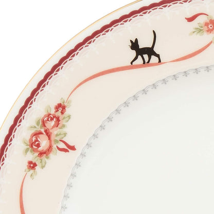 Original Ghibli Kikis Delivery Service Plate 21cm • Japanese Bone China Noritake Plate • Jiji Gigi Anime Dish • Studio Ghibli Gift