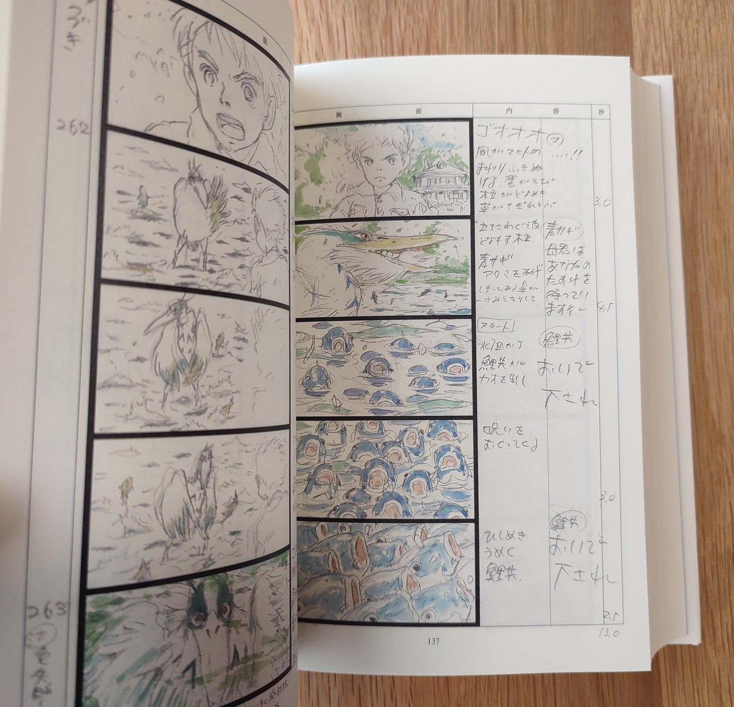 Original Ghibli The Boy and the Heron Storyboard • How do you live? Japanese Painting Art Book • Anime Studio Ghibli Gift