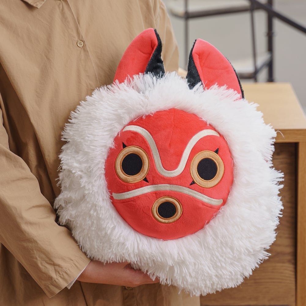 Original Ghibli Mononoke Cushion • Princess Mononoke Throw/Pillow/Home Decor/Interior Design • San's Mask Anime • Studio Ghibli Gift