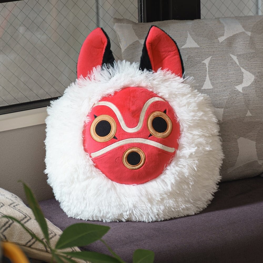 Original Ghibli Mononoke Cushion • Princess Mononoke Throw/Pillow/Home Decor/Interior Design • San's Mask Anime • Studio Ghibli Gift